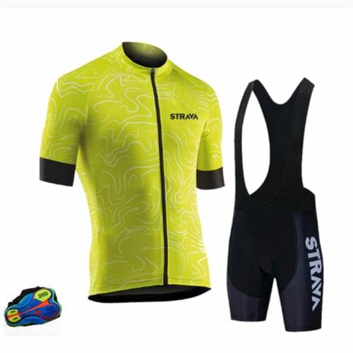 2021 New Short Sleeve Bicycle Clothing Sets STRAVA Custom Breathable Uniformes Ciclismo Cycling Jersey Mens Hot Sale Products