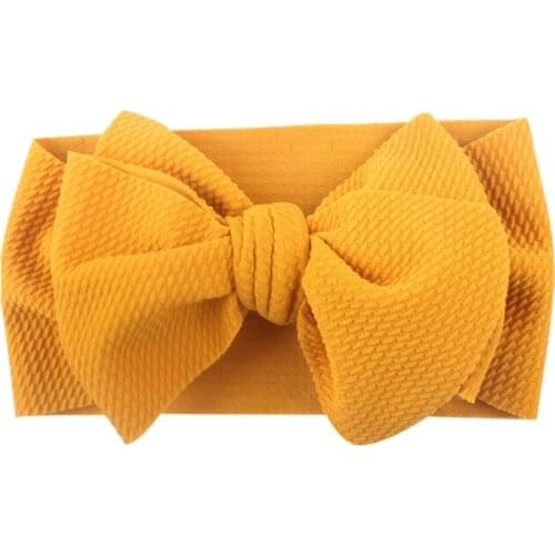New fashion soft super elastic childrens headdress wild bow hair band female baby headdress hair band