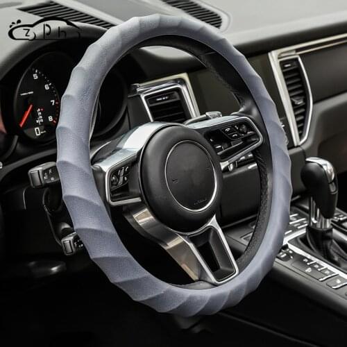 Silicone Car Steering Wheel Cover Case for Honda Crv Ford Fusion Toyota Highlander VW Golf Mk7 Jaguar Xk Subaru Legacy Free Ship