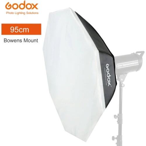 Godox softbox 95cm 37" Octagon Studio Strobe Softbox with Bowens Mount for Studio Flash