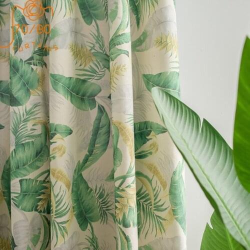 Modern Boutique Simplicity Curtains for Living Room Bedroom Selling Cotton Printing Curtain Window Screen Fabric