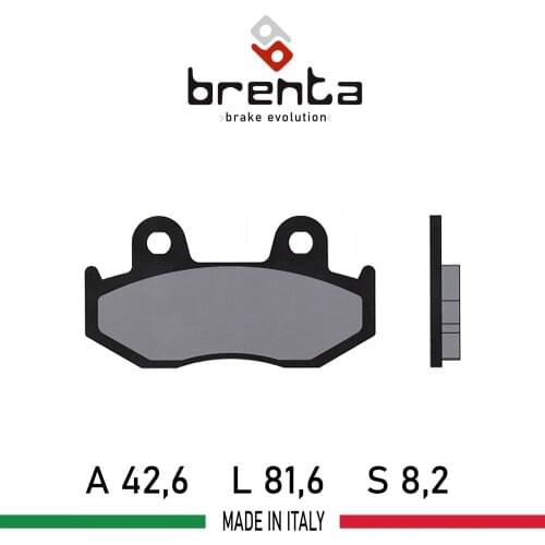 Brenta FT3190-SFA323/3 Motorcycle-Scooter Brake Disk Pad Organic for KAWASAKI SC 250 A1 (2002-2003) (!! Rear!!)