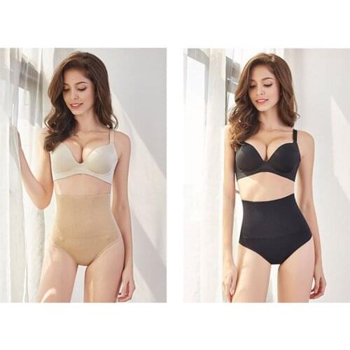 Womens Sport Panties Sexy Underwear Seamless Thong High Waist Underpants For Women Tight Slimming Briefs Bodyshaper Panty