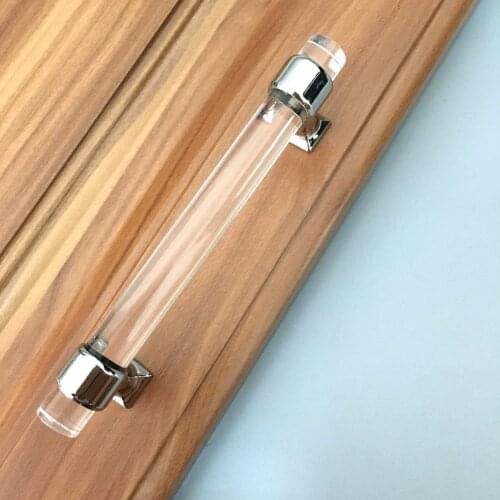 Creative Acrylic Door Pull Knob Drawer Cabinet Cupboard Handle Hardware Decoration 128mm