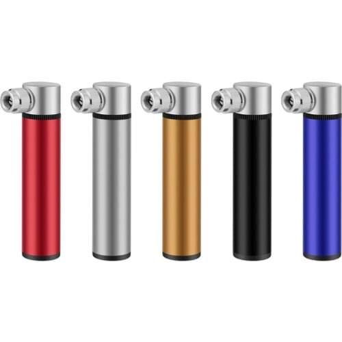 Y1QE Portable Mini Pump Bike, Bike Pumps Bicycle Pump with Glueless Puncture Repair Easiest use with Both Presta and Schrader