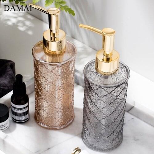 Vintage Relief Craft Empty Hand Sanitizer Bottles Shampoo Dispenser Restroom Soap Dispensers Bathroom Decoration Accessories