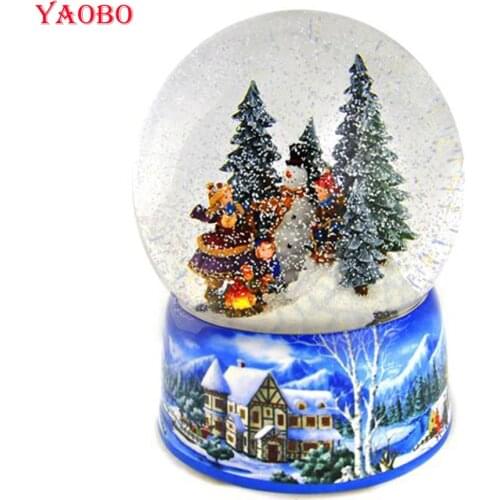 Yaobo christmas snow globe,5d diamond painting new arrivals Picture Of Rhinestone Embroidery Mosaic full square round drill arts
