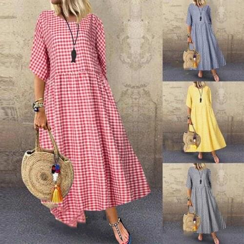 40# Women Dresses Half Sleeve Lattice Dress Long Maxi Sundress High Low Hem Casual Dress Plus Size Dress Beach Dresses Sukienka
