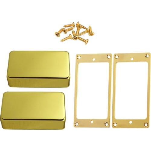 Golden Guitar Humbucker Pickup Frame with Sealed Pickup Covers Screws for ST SQ