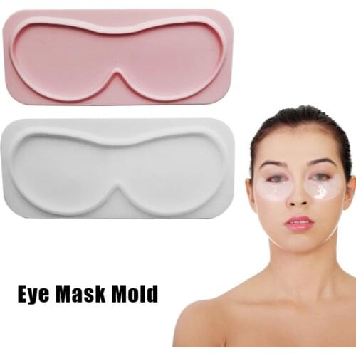 1pc DIY Silicone Reuseable Facial Eye Mask Mold for Fruit Vegetable Mask Machine Maker Clear Mask Mold Tray Eye Mask Making Tool