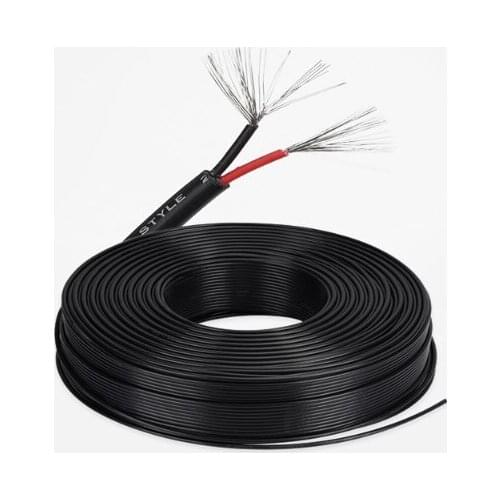 2m 2c American-Standard Power Line UL 2464 18/20/22/24/26AWG 2 Core PVC Jacket Cable Audio Cable Signal Wire Black