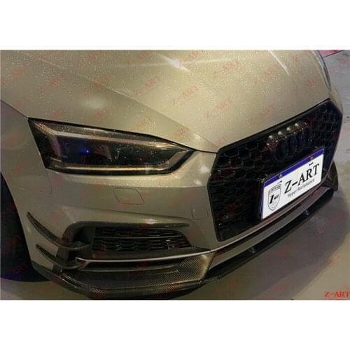 2018-2020 Z-ART carbon fiber front lip for A5 S line carbon fiber front spoiler for S5 carbon fiber front chin front diffuser