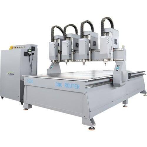Four multi heads 3 axis 4x8 cnc router 1325 1530 wood engraver machine price