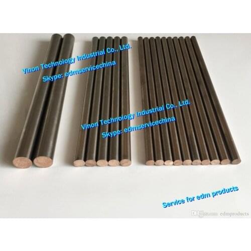 5pcs/lot) D8x200mm CUW75 Tungsten Copper Alloy Rod Cu(Copper)+W(Tungsten), edm Copper Tungsten Electrode Round Bar dia. 8