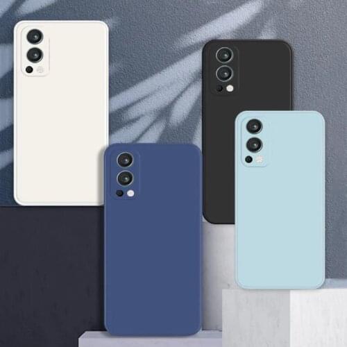 For Oneplus Nord 2 Case Cover For Oneplus Nord 2 5G Cover Shell Original Liquid Silicone Soft Phone Bumper For One plus Nord 2