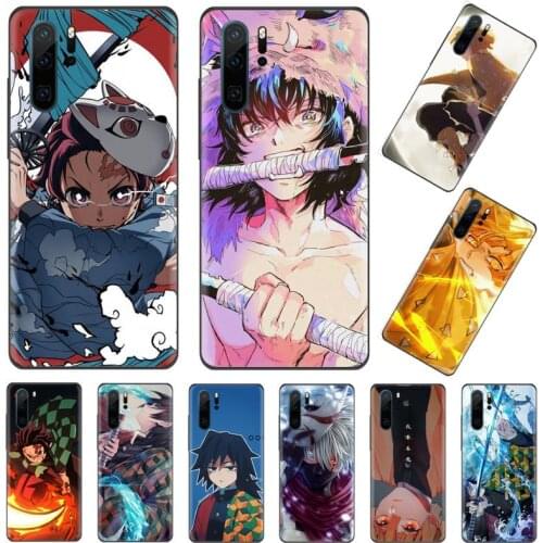 Demon Slayer Anime Comics Phone Case Funda For Huawei P30 P40 P9 P10 P20 Lite 2016 2017 2019 plus pro P smart