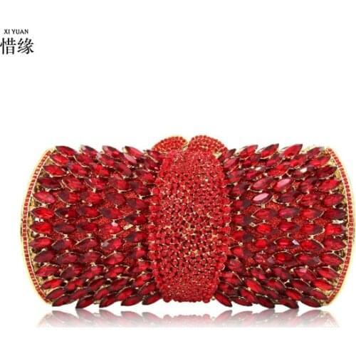 Women red Clutch Bag Silver Evening Bag Femme green Pochette Bag Luxury Crystal blue Day Clutch Bling Party Girly Purse Gift
