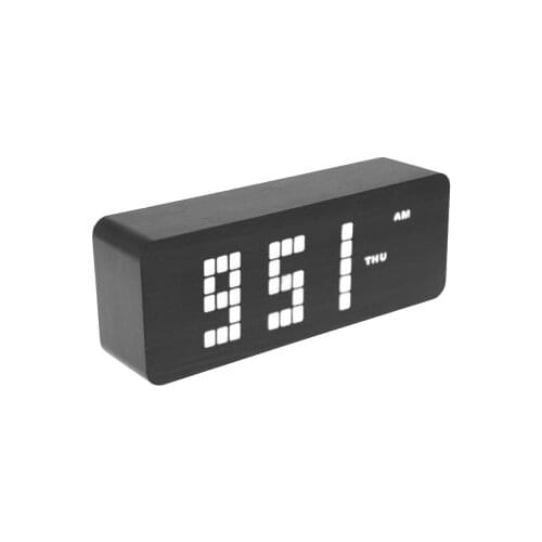 Wooden LED Digital Alarm Clock Desktop Despertador Digital LED Table Clocks Creative gift
