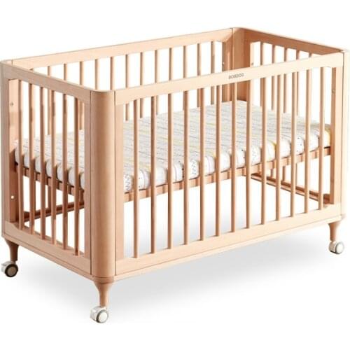 TT Crib Stitching Bed Bed Solid Wood Removable Newborn Childrens Bed Multi-Functional Babies' Bed BB Bed