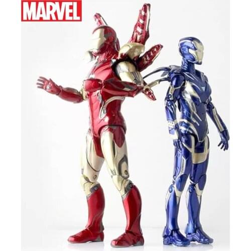 Original Disney Marvel Avengers 18CM Iron Man Hands-on Marvel Steel Pepper Movable Action Figure Toys Gift for Children