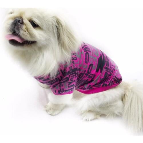 Pink Letters Dog T-Shirt, Dog T-Shirt for Small Breeds, Dog Fashion, dog Dress, Dog Clothes, Pet Clothes