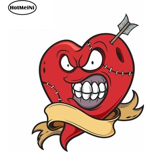 HotMeiNi 13cm x 10.5cm for Heart Vector Vinyl Car Sticker Car Accessories Motorcycle Air Conditioner Laptop Fine Decal