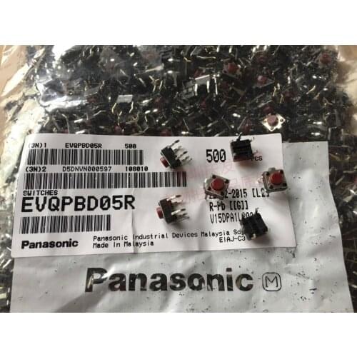 Imported Japan original high temperature touch switch EVQPBD05R button micro 6*6*5