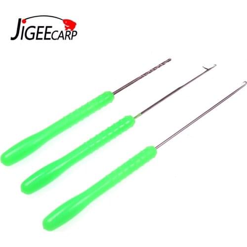 JIGEECARP 1 SET Carp Fishing Rigging Tool Set Drill Hook Boilie Needle For Making Rigs Loading Tool Accessories 3 In1