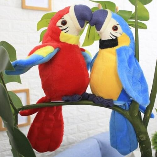 Hot Selling Musical Plush Stuffed Toy Parrot Talking Bird Preschool Kids Baby Toys LBV