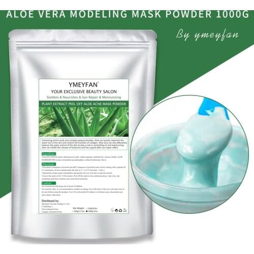 1000g Nature Aloe Vera Extract Modeling Mask Powder Moisturizing Nourishing Soothes Repair Skin Peel Off Mask Powder Face Care