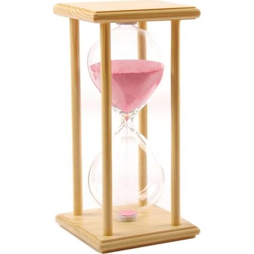 Multi Purpose Hourglass Sandglass Timer Various Frame and Sand Color 30/60 Minute for Decoration Home Accessories