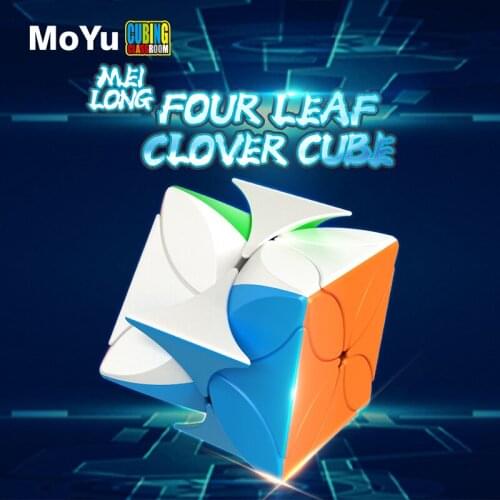 MoYu meilong Four Leaf Clover magic cube stickerless cube puzzle Irregularly speed cubes educational toys for students