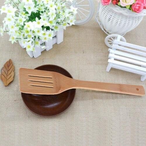 Bamboo Cooking Utensils Set, 7 Pack Kitchen Tools Wooden Spoons and Spatula 11.8 Inch, Best for Non Sticky Pans and Cookware