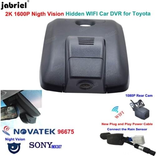 New 2K Wifi Car Dvr Dash Cam Cameras For Toyota Camry xv70 Camry LE Camry XLE Camry SE Camry XSE For Toyota Aurion 2017-2021