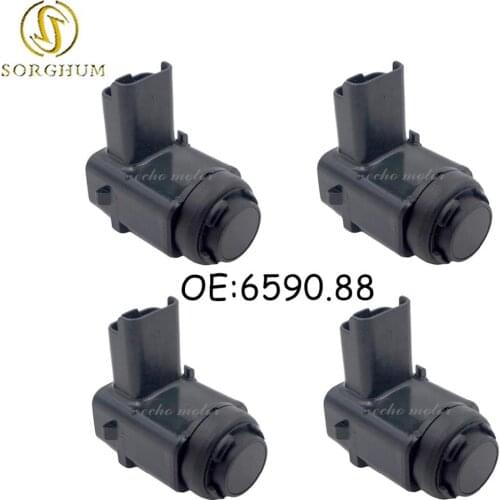 New 4pcs 6590.88 Parksensor Parking PDC Sensor Fits For Peugeot 407 SW Citroen Renault Kombi