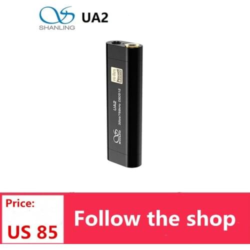 Shanling UA2 ES9038Q2M HiFi Portable Headphone Amplifier USB DAC AMP 2.5mm Balanced 3.5mm Output PCM768 DSD512 for iOS Android