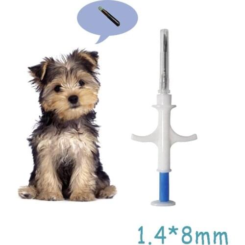 1.4*8mm Fdx-B 134.2khz Pet Microchip Syringe Disposable Animals Chip Pig Syringe Pet Id Injector Syringe Needle For Dog Cat Cow