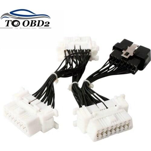 1 Male to 3 Female Connector OBD2 16PIN Connector For ELM327 OBD2 16 PIN ELM 327 OBD2 Extension Wire Cable Splitter