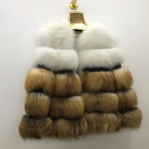 Fur Coat Women Natural Fox Fur Jacket 2020 Winter New Top Selling Cropped Outwear Free Shipping