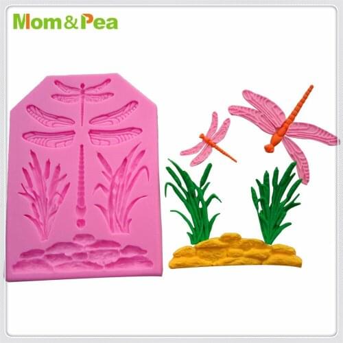 Mom&Pea MPA1821 Floral Frame Shaped Silicone Mold Cake Decoration Fondant Cake 3D Mold Food Grade
