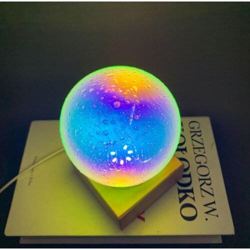 Moonlight Rainbow Lamp Glass Bedroom Decoration Table Lamp Starry Sky Moon Night Light Led Floor Light Indoor Atmosphere Light