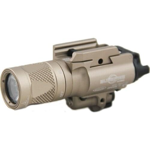 Tactical SF X400V LED Weapon Light With Red Laser X400 400 lumens Pistol Rifle Flashlight