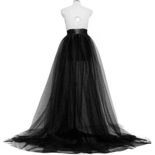 Women A-line Skirt Summer Tutu Mesh New Long Maxi Party Wedding Prom Gown Elastic Waist Princess Tulle Ladies Clubwear