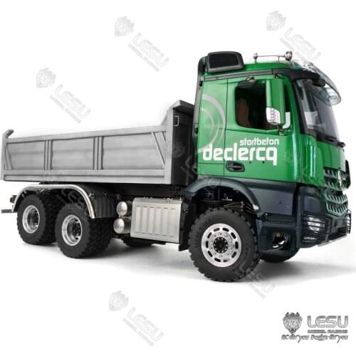 1/14 hydraulic dump truck Benz Actros 6X6 full drive differential lock axle Tamiya truck 3348 3363 RC remote control model LESU