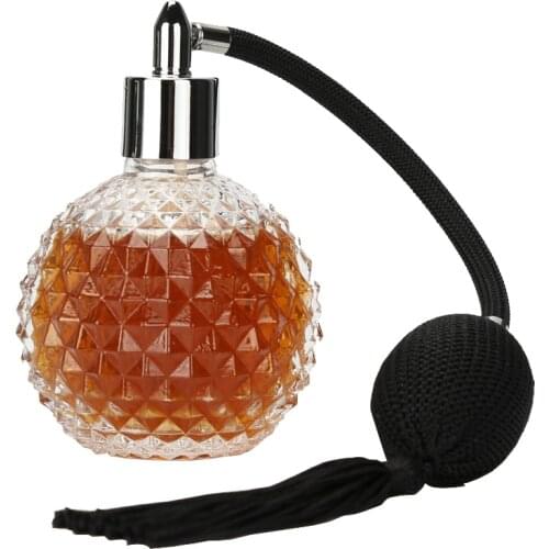 100mlGlass Spray Bitter Dropper Bottle Empty Refillable Perfume Atomizer Long Tassel Spray Bitter Bottle With Air Bag Bar Tools