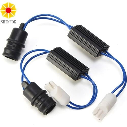 T10 Canbus Cable 12V LED Warning Canceller Decoder 501 T 10 W5W 192 168 Car Lights NO Error Canbus OCB Load Resistor 2pcs