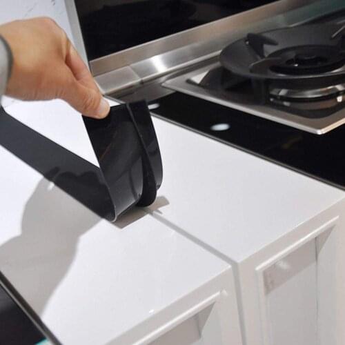 53.5x5.6x1 cm Kitchen Stove Counter Cover Anti-dirty Sealing Rubber Strip Cover Sink Sealing Strip Corrosion-resistant Tools