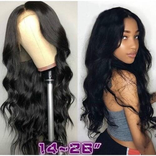 Meinmod Black Synthetic Lace Front Wigs Wave Synthetic Lace Wigs For Women Synthetic Fiber Hair Daily Lace Wigs