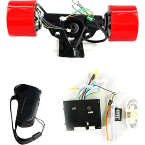 DIY Dual Drive 70mm 83mm 90mm 180W 250W 350W Electric Skateboard Hub Motor Truck Kits ESC and controller remote Skate Board