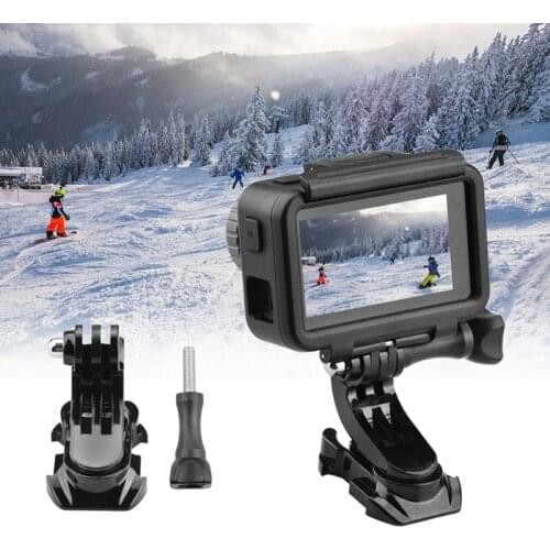 For GoPro Hero 5 6 7 8 Bicycle Handle Bar Clip Clamp Mount for DJI Osmo Action Camera Accessory Holder With 1/4" Tripod Adapter